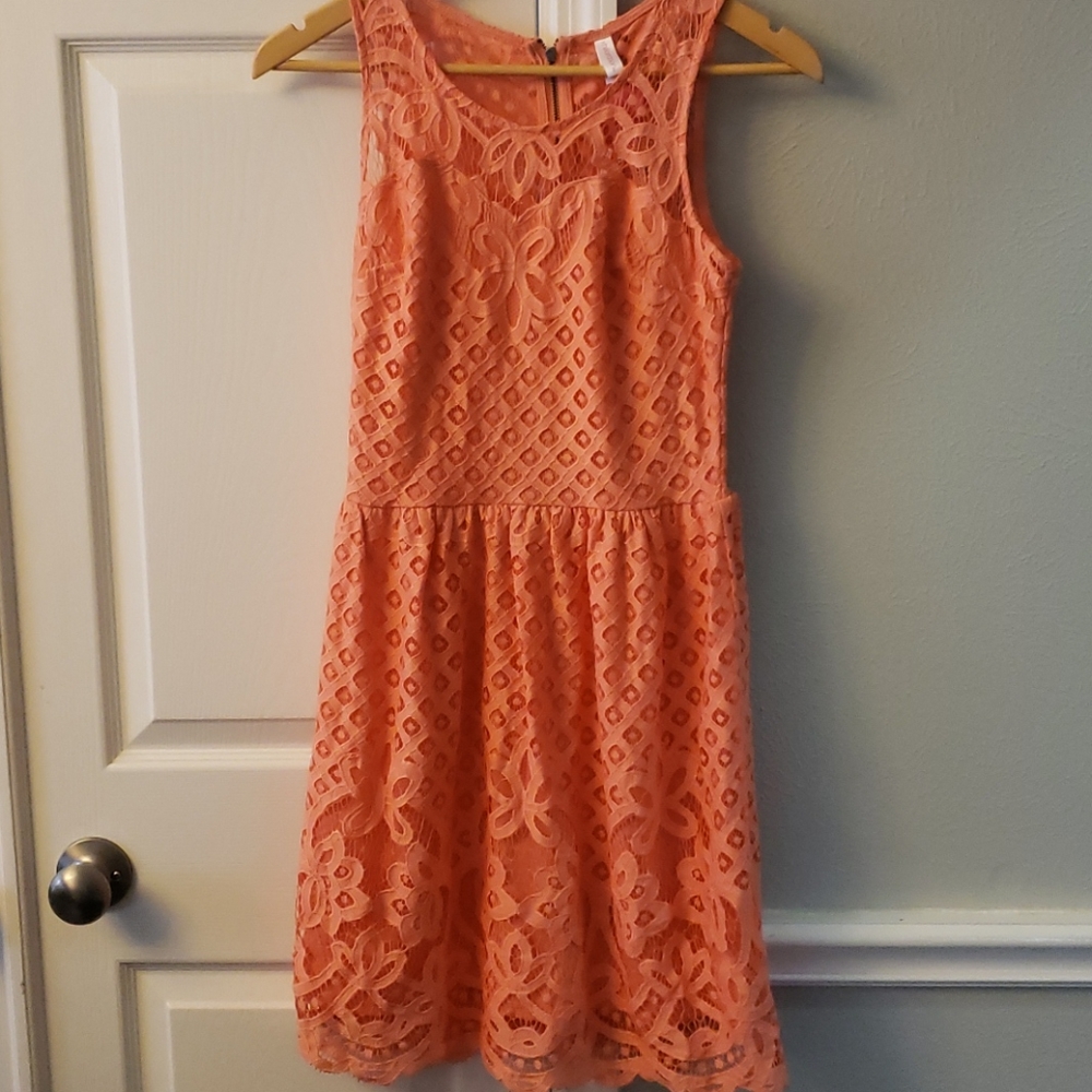 Peach dress